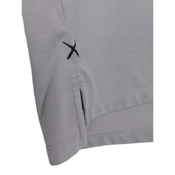 Cuts Men's AO Split Hem Tee Crewneck Pyca Pro Stretch XXL Granite Grey - Picture 4 of 4